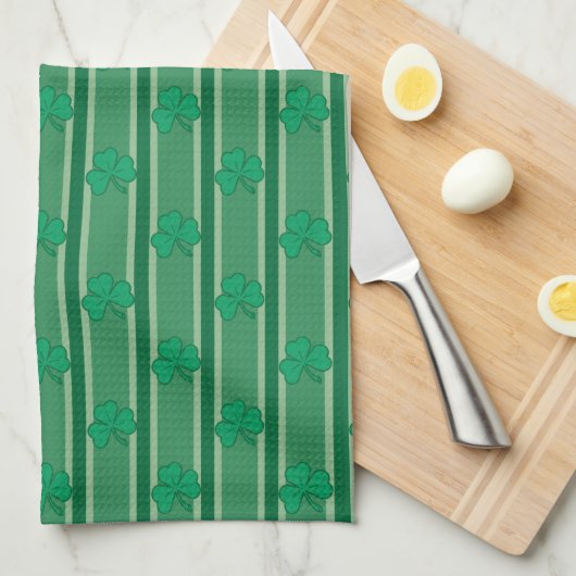 Leuke en Fancy Shamrock Theedoek (Quarter Fold)