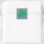 Leuke en Fancy Shamrock Vierkante Sticker (Tas)