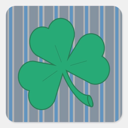 Leuke en Fancy Shamrock Vierkante Sticker (Voorkant)