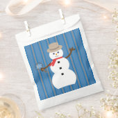 Leuke en Fancy Sneeuwman Detective Bedankzakje (Geknipt)