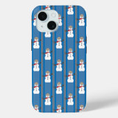 Leuke en Fancy Sneeuwman Detective Case-Mate iPhone Case (Achterkant)