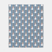 Leuke en Fancy Sneeuwman Detective Fleece Deken (Voorkant)