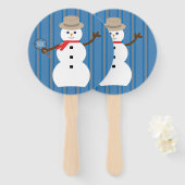 Leuke en Fancy Sneeuwman Detective Handwaaier (Voorkant en achterkant)