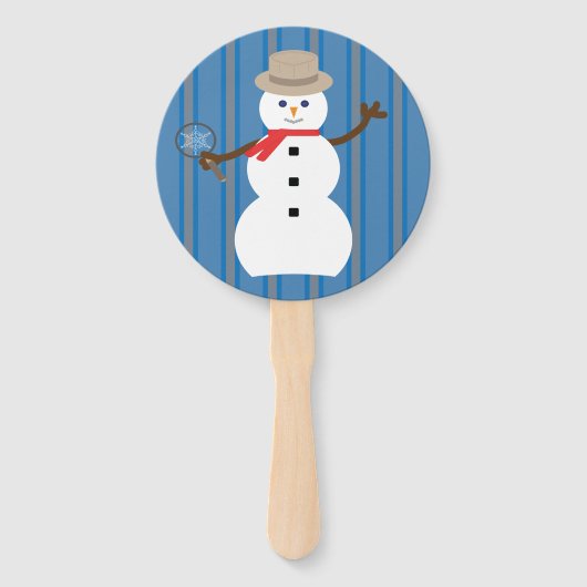 Leuke en Fancy Sneeuwman Detective Handwaaier (Voorkant)