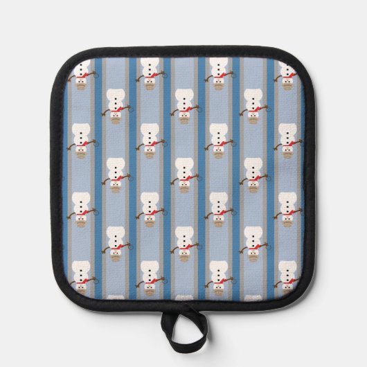 Leuke en Fancy Sneeuwman Detective Pannenlap (Voorkant)