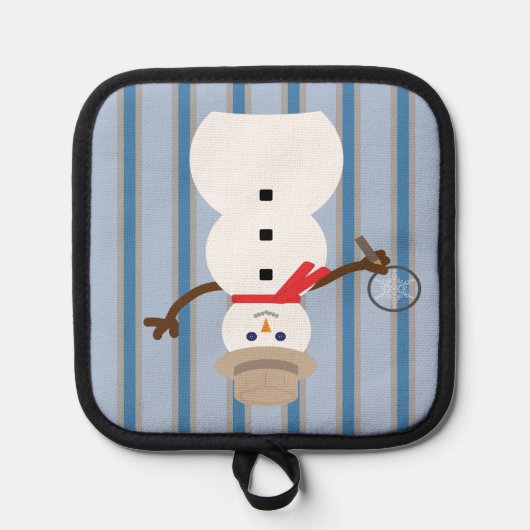 Leuke en Fancy Sneeuwman Detective Pannenlap (Voorkant)