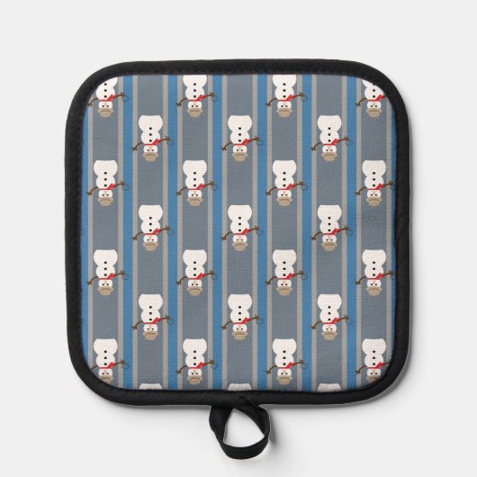 Leuke en Fancy Sneeuwman Detective Pannenlap (Voorkant)