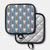 Leuke en Fancy Sneeuwman Detective Pannenlap (Voorkant / Achterkant)