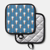 Leuke en Fancy Sneeuwman Detective Pannenlap (Voorkant / Achterkant)