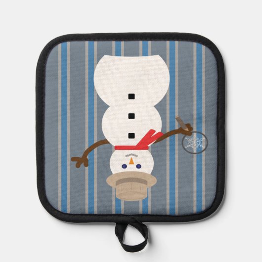 Leuke en Fancy Sneeuwman Detective Pannenlap (Voorkant)