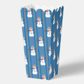 Leuke en Fancy Sneeuwman Detective Popcorn Bedankdoosjes (Voorkant)