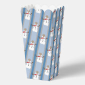 Leuke en Fancy Sneeuwman Detective Popcorn Bedankdoosjes (Achterkant)