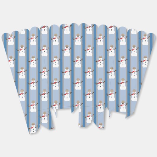 Leuke en Fancy Sneeuwman Detective Popcorn Bedankdoosjes (Ongevouwen)