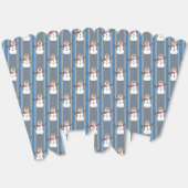 Leuke en Fancy Sneeuwman Detective Popcorn Bedankdoosjes (Ongevouwen)