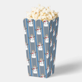 Leuke en Fancy Sneeuwman Detective Popcorn Bedankdoosjes