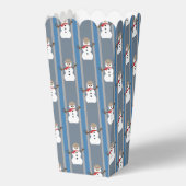Leuke en Fancy Sneeuwman Detective Popcorn Bedankdoosjes (Voorkant)