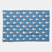 Leuke en Fancy Sneeuwman Detective Theedoek (Horizontaal)