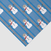 Leuke en Fancy Sneeuwman Detective Tissuepapier (Detail)