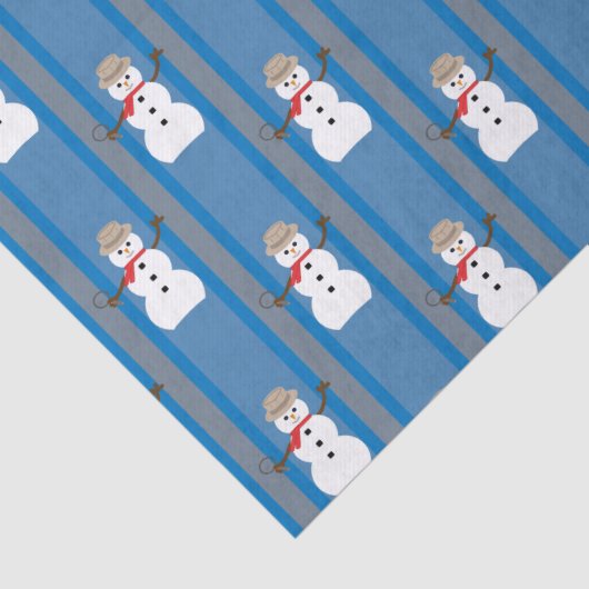 Leuke en Fancy Sneeuwman Detective Tissuepapier (Detail)