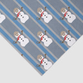 Leuke en Fancy Sneeuwman Detective Tissuepapier (Detail)