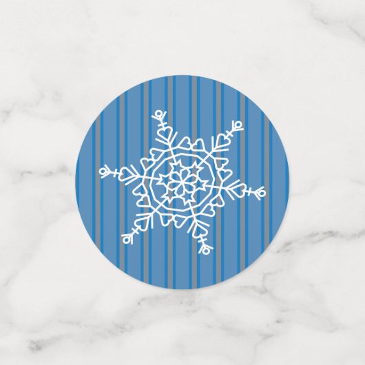 Leuke en Fancy Sneeuwvlok Confetti (Kleine voorkant)