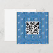 Leuke en Fancy Sneeuwvlok QR Code Kaart (Voorkant / Achterkant)