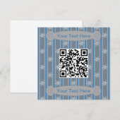 Leuke en Fancy Sneeuwvlok QR Code Kaart (Voorkant / Achterkant)