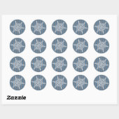 Leuke en Fancy Sneeuwvlok Ronde Sticker (Vel)