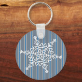 Leuke en Fancy Sneeuwvlok Sleutelhanger (Achterkant)