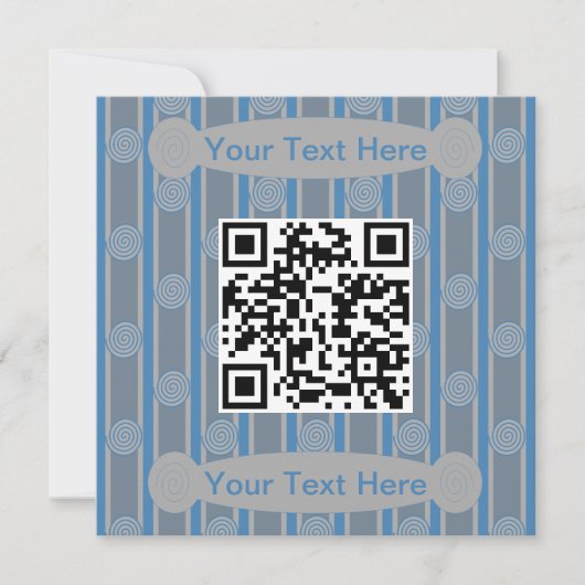 Leuke en Fancy Spiral QR Code Kaart (Voorkant)