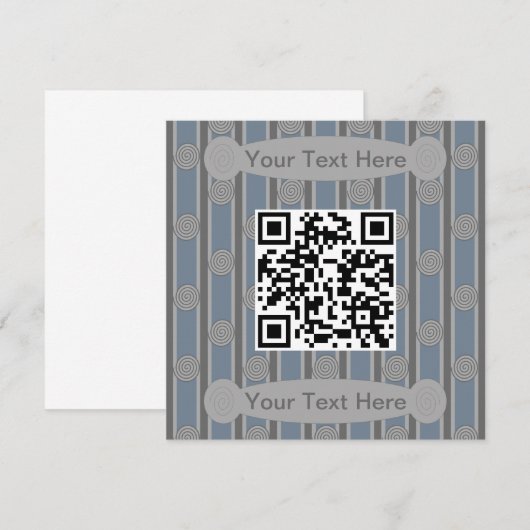 Leuke en Fancy Spiral QR Code Kaart (Voorkant / Achterkant)