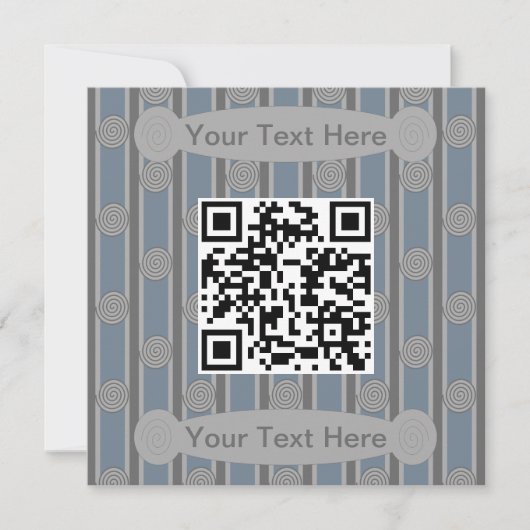 Leuke en Fancy Spiral QR Code Kaart (Voorkant)