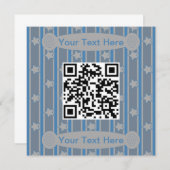 Leuke en Fancy Star QR Code Kaart (Voorkant / Achterkant)