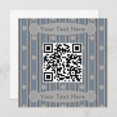 Leuke en Fancy Star QR Code Kaart (Voorkant / Achterkant)