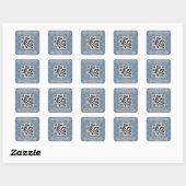 Leuke en Fancy Truck QR Code Vierkante Sticker (Vel)