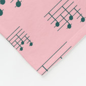 Leuke en Fancy Ukulele Tuning Song Muziek Note Fleece Deken (Hoek)