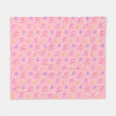 Leuke en Fancy Ukulele Tuning Song Muziek Note Fleece Deken (Voorkant (Horizontaal))