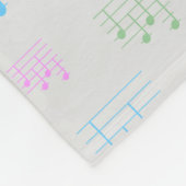 Leuke en Fancy Ukulele Tuning Song Muziek Note Fleece Deken (Hoek)