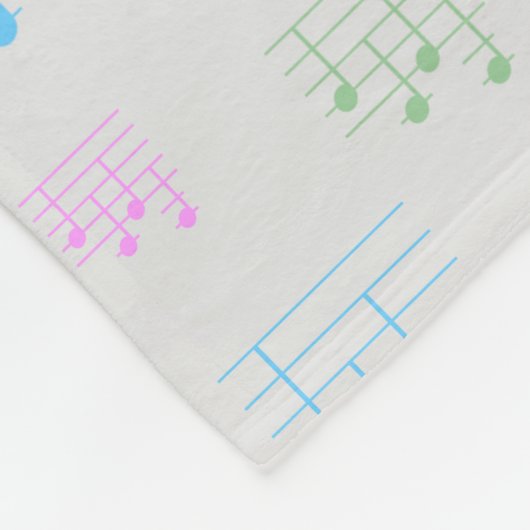 Leuke en Fancy Ukulele Tuning Song Muziek Note Fleece Deken (Hoek)