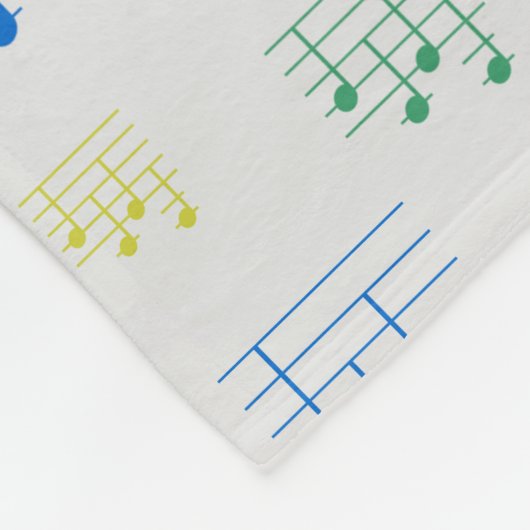 Leuke en Fancy Ukulele Tuning Song Muziek Note Fleece Deken (Hoek)