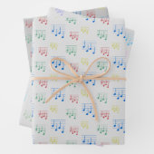 Leuke en Fancy Ukulele Tuning Song Muziek Note Inpakpapier Vel (In situ)