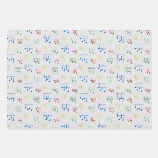 Leuke en Fancy Ukulele Tuning Song Muziek Note Inpakpapier Vel (Voorkant)