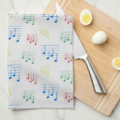 Leuke en Fancy Ukulele Tuning Song Muziek Note Theedoek (Quarter Fold)