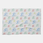 Leuke en Fancy Ukulele Tuning Song Muziek Note Theedoek (Horizontaal)