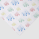 Leuke en Fancy Ukulele Tuning Song Muziek Note Tissuepapier (Detail)