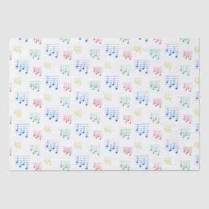 Leuke en Fancy Ukulele Tuning Song Muziek Note Tissuepapier