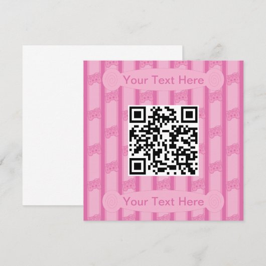 Leuke en Fancy Video Game Controller QR Code Kaart (Voorkant / Achterkant)