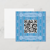 Leuke en Fancy Vredesteken QR Code Kaart (Voorkant / Achterkant)