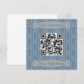 Leuke en Fancy Vredesteken QR Code Kaart (Voorkant / Achterkant)