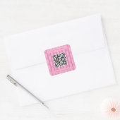Leuke en Fancy Vredesteken QR Code Vierkante Sticker (Envelop)